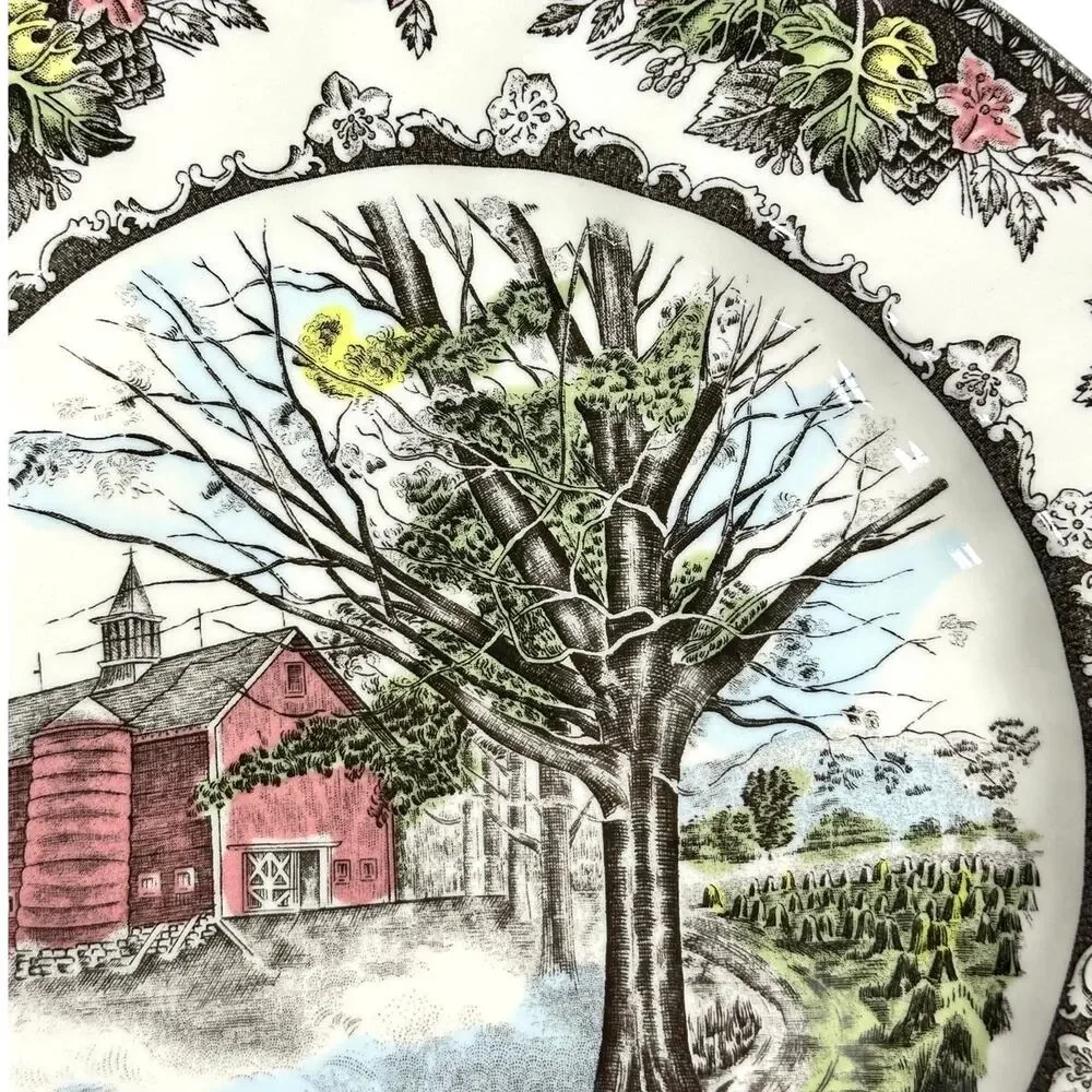 Johnson Bros Friendly Village England Autumn Mists 2007 Collector Dinner Plate